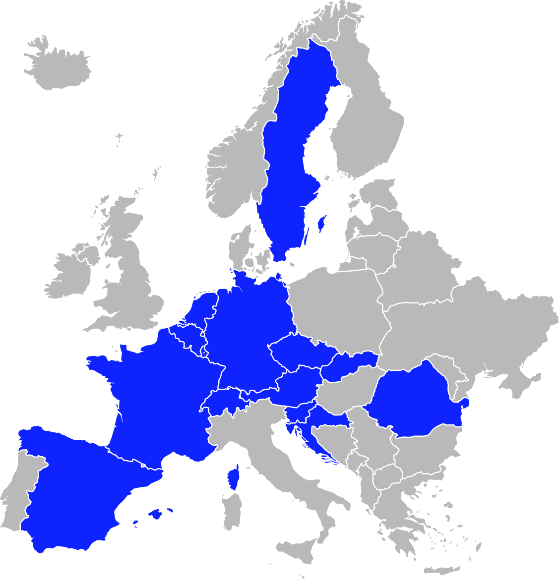 Carte de l'Europe avec les pays où homie AI est actif mis en évidence